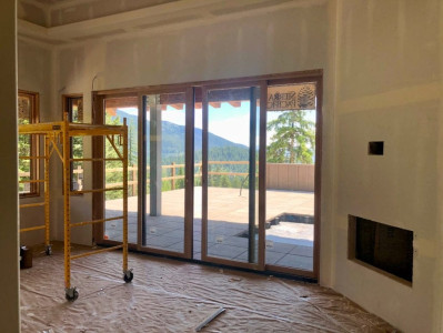 Sliding Doors In The Master Bedroom To An Enormous Deck