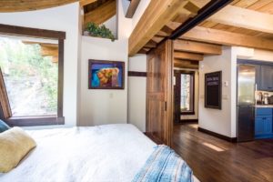 3 041 The Cantilevered Master Bedroom Features Sliding Barn Doors For Privacy Whenever Desired